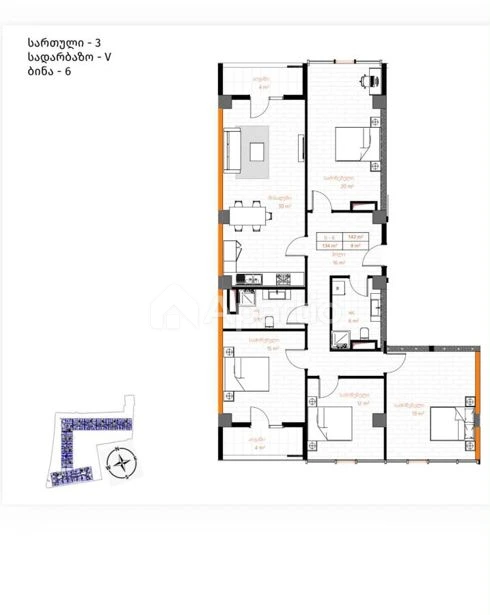 5-room apartment for sale in Vake, Photo 15 of 15